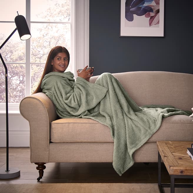 Silentnight Snugsie Throw 153Cm X 203Cm, Sage