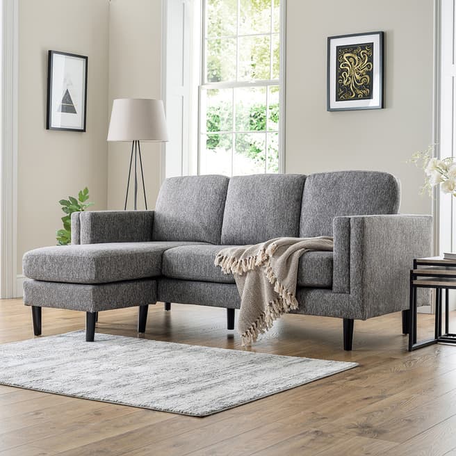 The Great Sofa Company Dundee Reversible Chaise Sofa, Charcoal