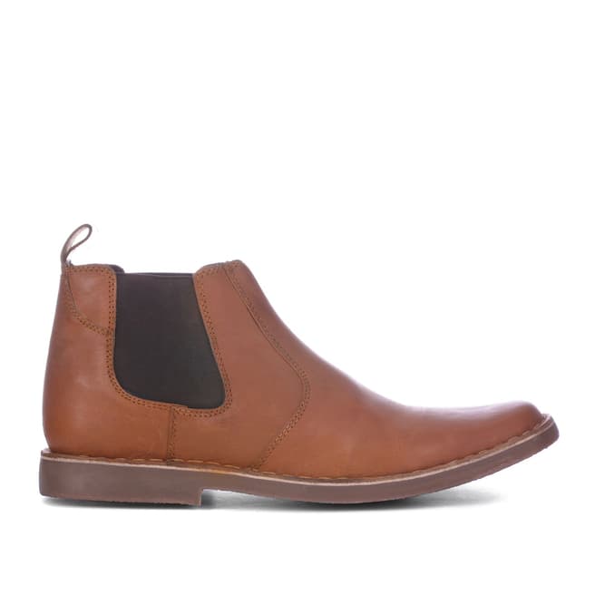 Tan Leather Chelsea Boots - BrandAlley