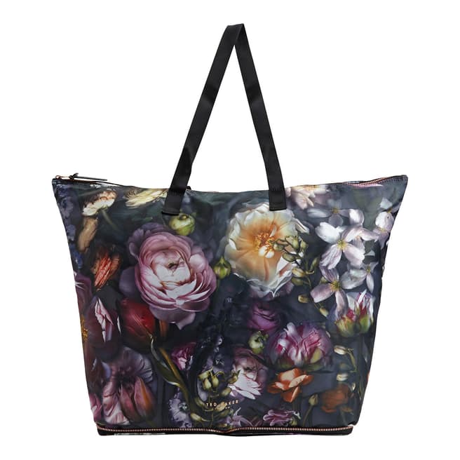 Multi Shadow Floral Felise Foldable Shopper - BrandAlley