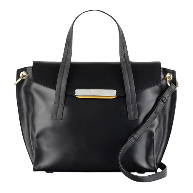 Black Leather Easton Grab Bag - BrandAlley