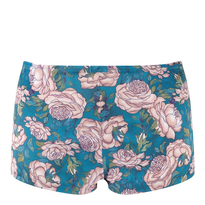 Blue/Pink Japanese Rose Shorts - BrandAlley