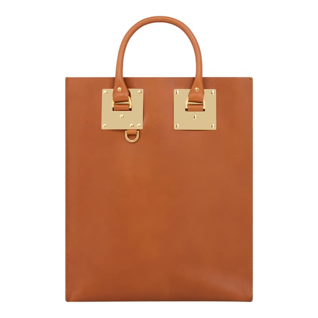 Tan Leather Albion Tote Bag - BrandAlley
