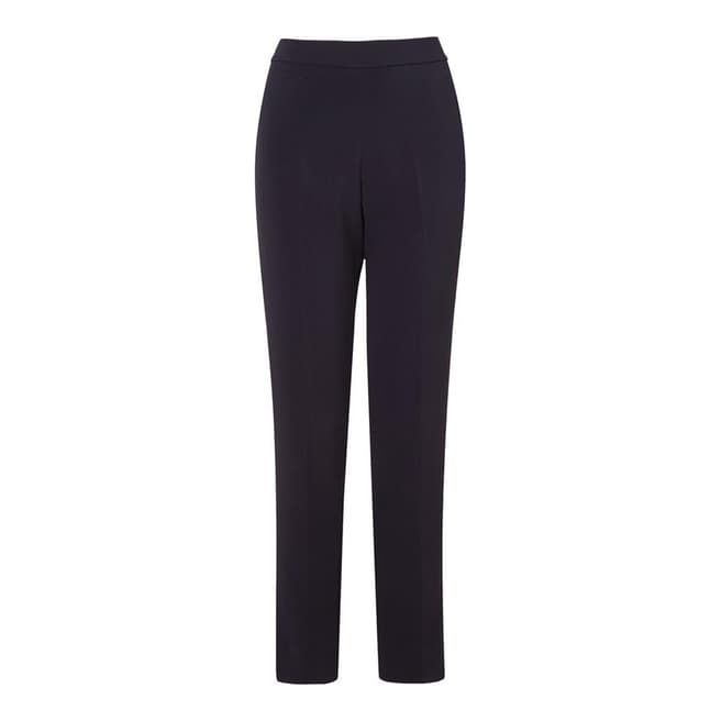 Navy Cleora Tapered Trousers - BrandAlley
