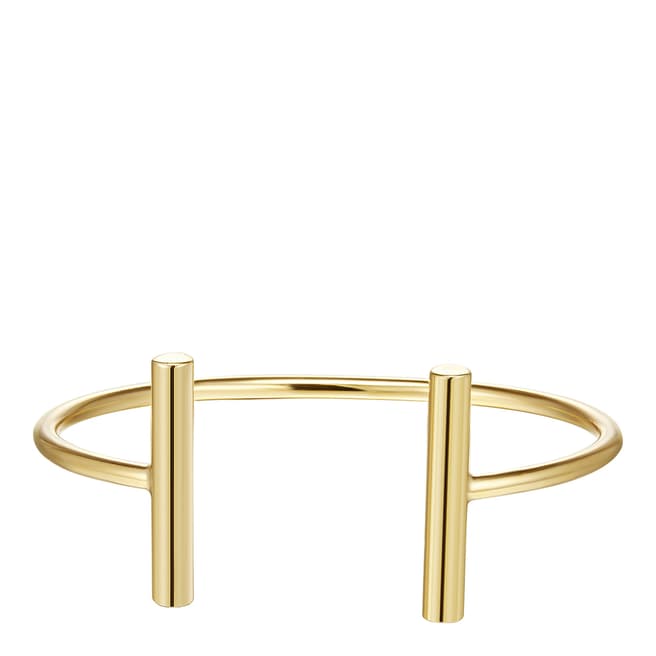 Gold Plated Open Bangle - BrandAlley