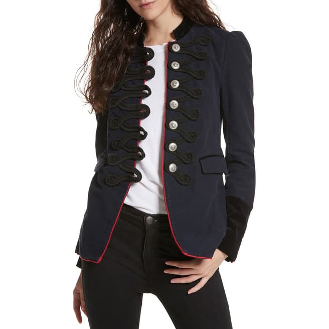 Navy Seamed And Structured Coat - BrandAlley