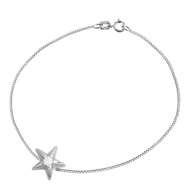 Silver Star Diamond Bracelet 0.03 Cts - BrandAlley