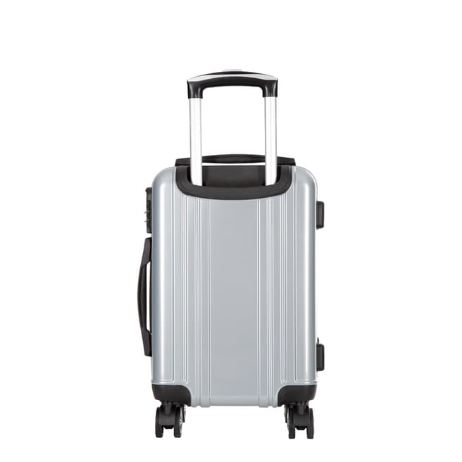 Silver 4 Wheel Harrison Suitcase 44cm - BrandAlley