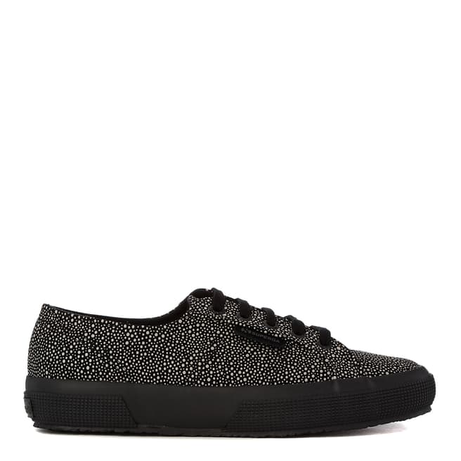 Womens Black/Light Grey Speckled Fashion Trainers - BrandAlley