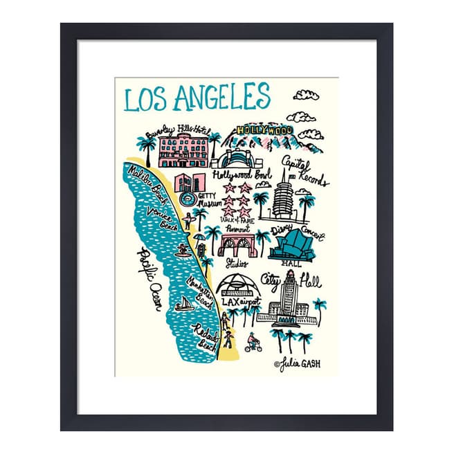 Los Angeles Framed Print, 36x28cm - BrandAlley