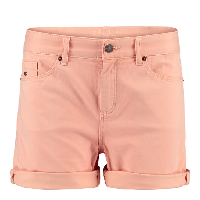 Peach Cotton Five Pocket Shorts - BrandAlley