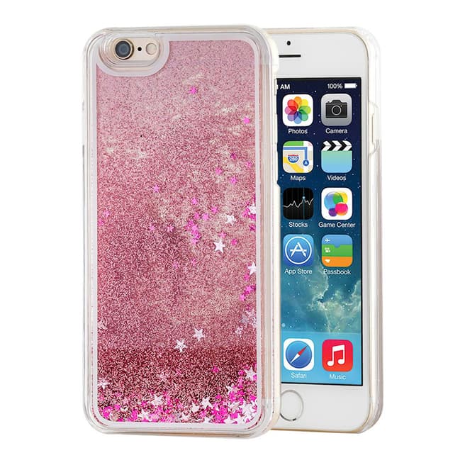 Glitters And Sparkles (Liquid Effect) Hard Case For Iphone 6 - Pink ...