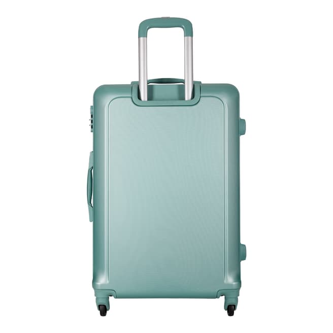 Green Buccia Set Of Three 4 Wheeled Suitcases 46/56/66cm - BrandAlley
