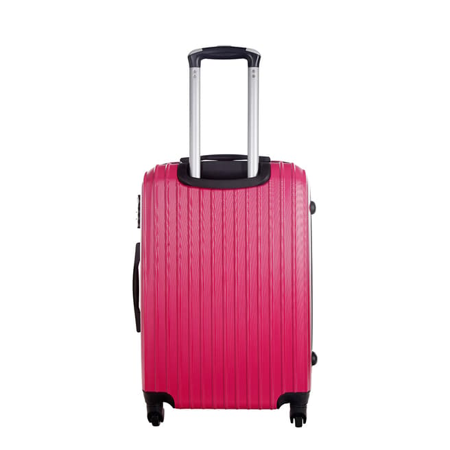 Fuchsia Scoop 4 Wheeled Suitcase 60cm - BrandAlley
