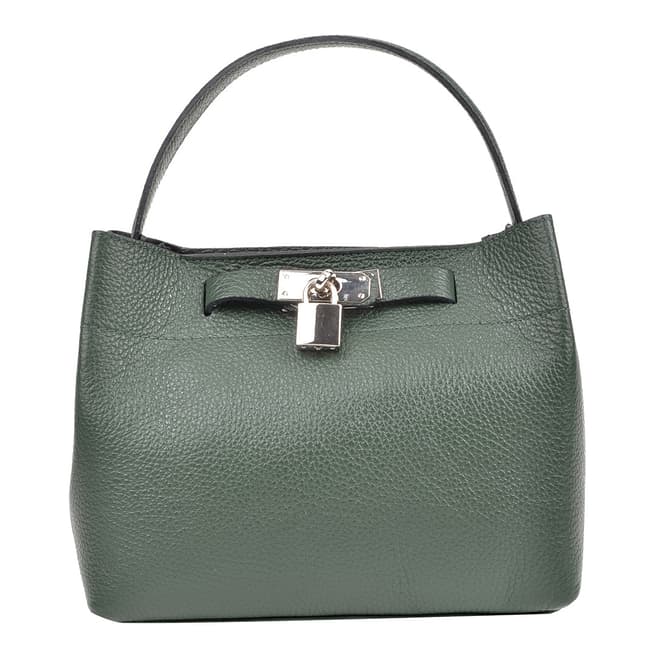 Green Leather Isabella Rhea Shoulder Bag - BrandAlley