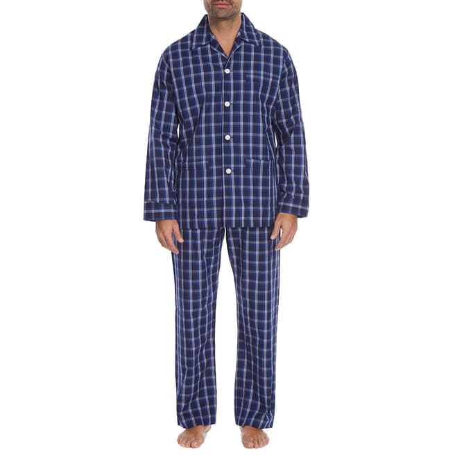 Navy Barker 15 Pyjama Set - BrandAlley