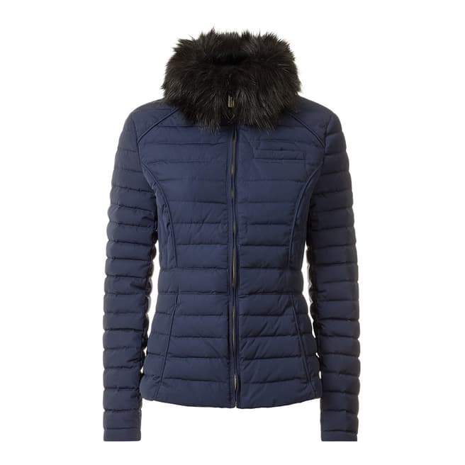 Navy Original Fitted Down Jacket - BrandAlley