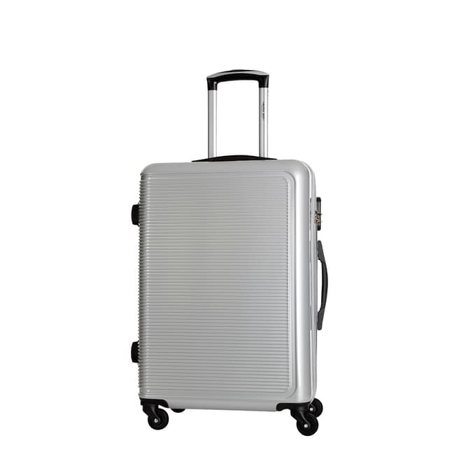 Silver Maryhill 4 Wheel Suitcase 48cm - BrandAlley
