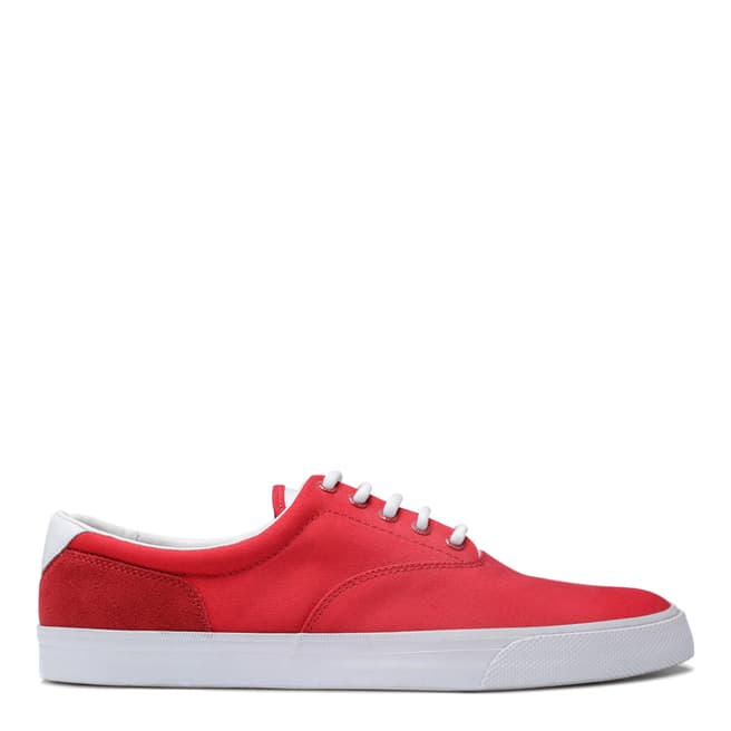 Red Apeco Leather Trainers - BrandAlley