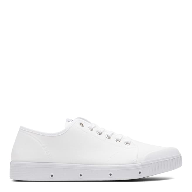 White Springcourt Cotton Sneakers - BrandAlley