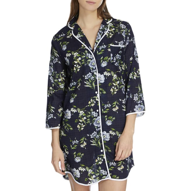 Deluxe Voile PeonyFloral L/Slv Revere Shirt - BrandAlley