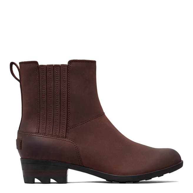 Burgundy Leather Lolla Chelsea Boots - BrandAlley