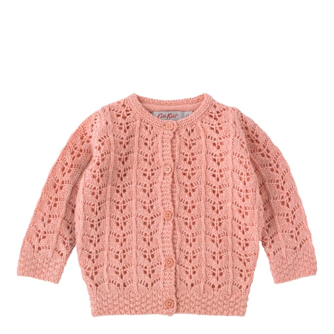 Baby Pink Solid Knit Cardigan - BrandAlley