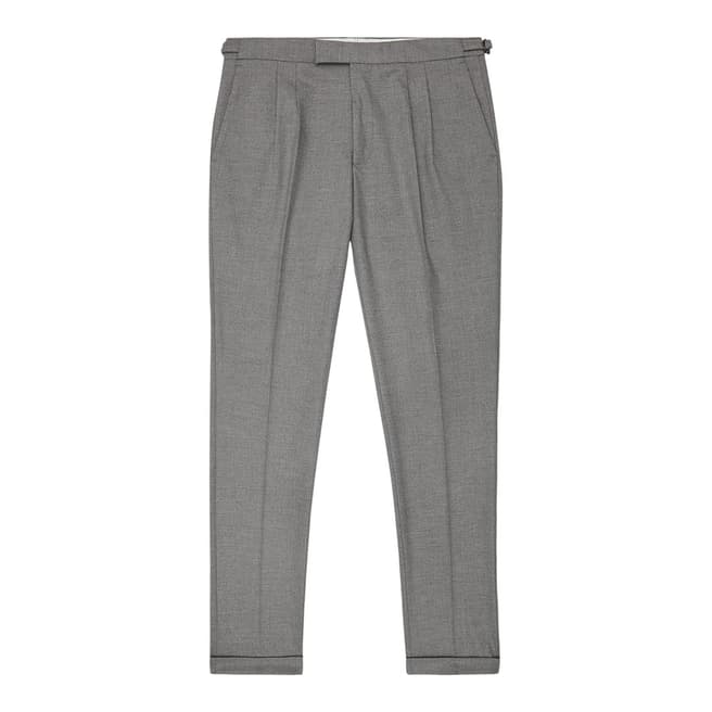 Grey Rorey Slim Leg Trousers - BrandAlley