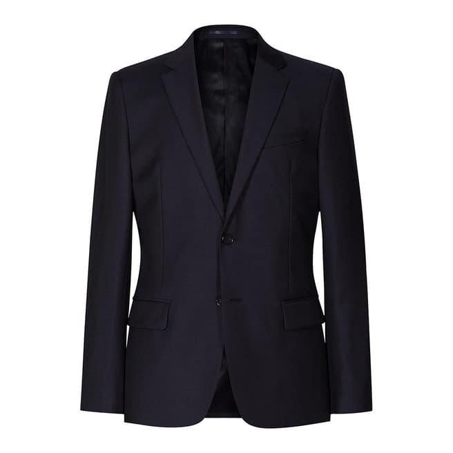 Navy Harry Modern Wool Suit Jacket - BrandAlley