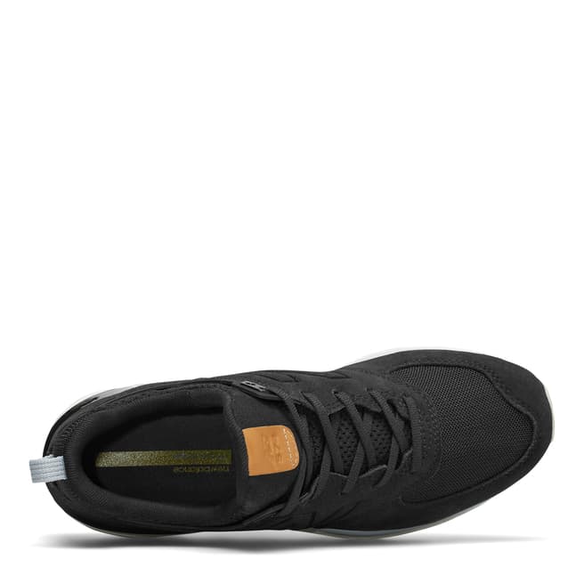 Black Suede & Mesh 574 Sneakers - BrandAlley