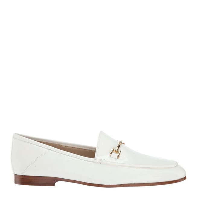 White Leather Loraine Loafers - BrandAlley