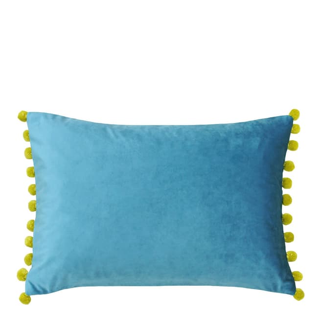 Teal/Bamboo Fiesta Cushion, 35x50cm - BrandAlley
