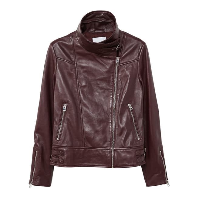 Leather biker jacket - BrandAlley