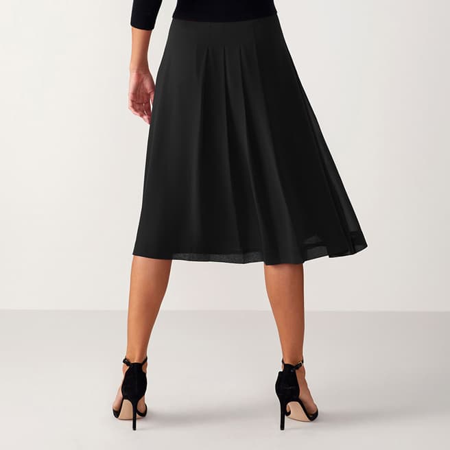 Black Soft Pleat Skirt - BrandAlley