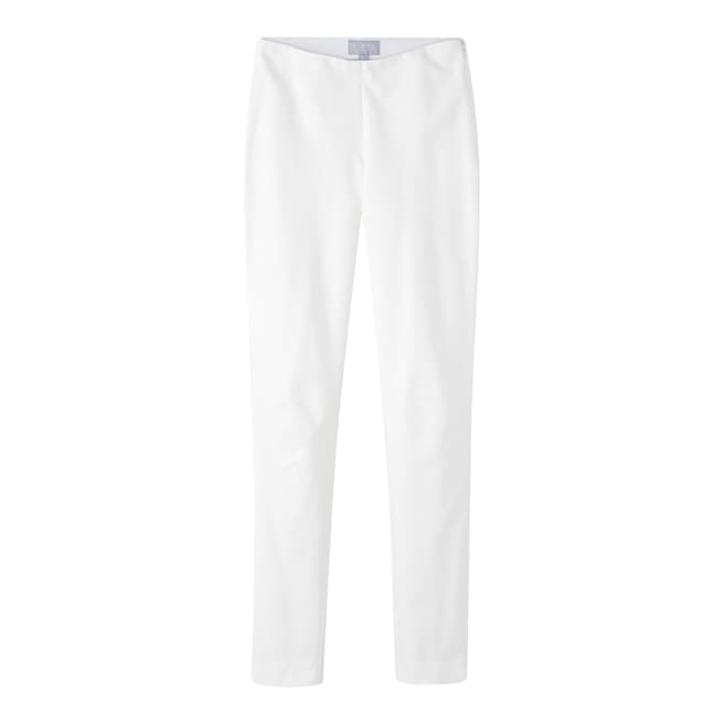 White Cotton Stretch Skinny Trouser - BrandAlley