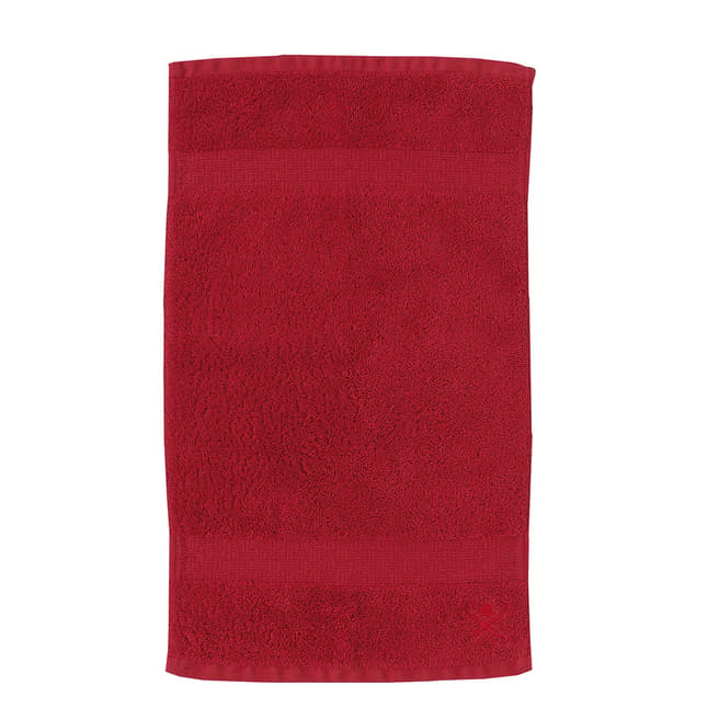 Egyptian Cotton Face Cloth, Scarlet Sage - BrandAlley