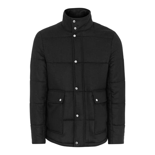 Charcoal Andrea Wadded Quilted Jacket - BrandAlley