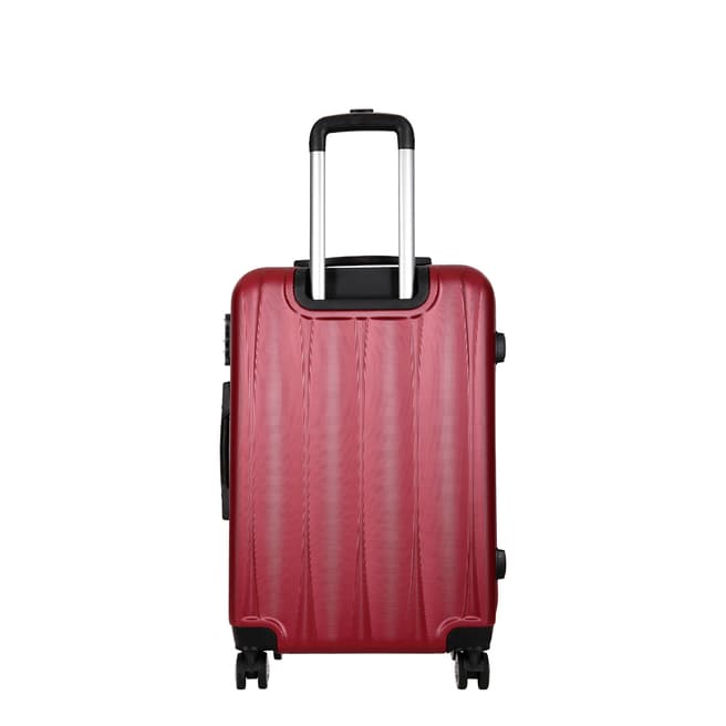 Burgundy 8 Wheel Eastend Suitcase 56cm - BrandAlley