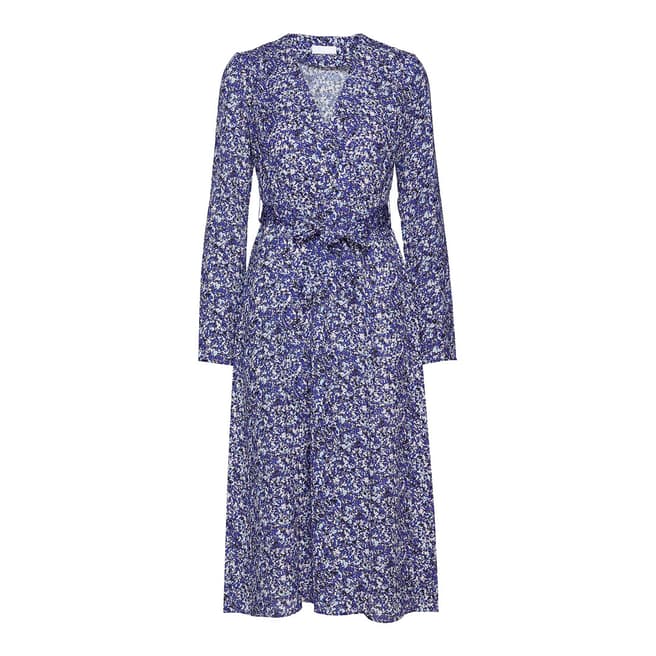 Royal Blue Tosca Dott Long Length Dress - BrandAlley