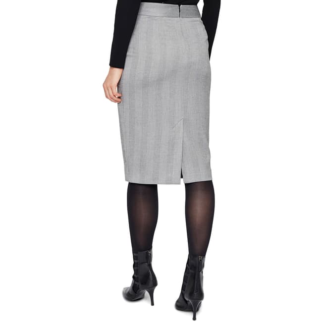 Black/White Hettie Pencil Skirt - BrandAlley