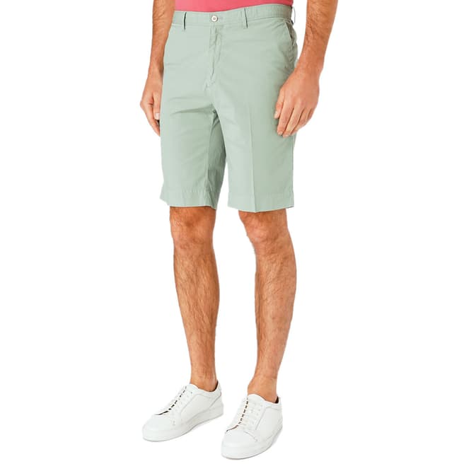 Green Cotton Poplin Shorts - BrandAlley