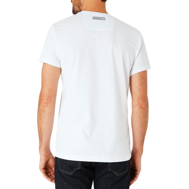 White AMR Racing Cotton T-Shirt - BrandAlley