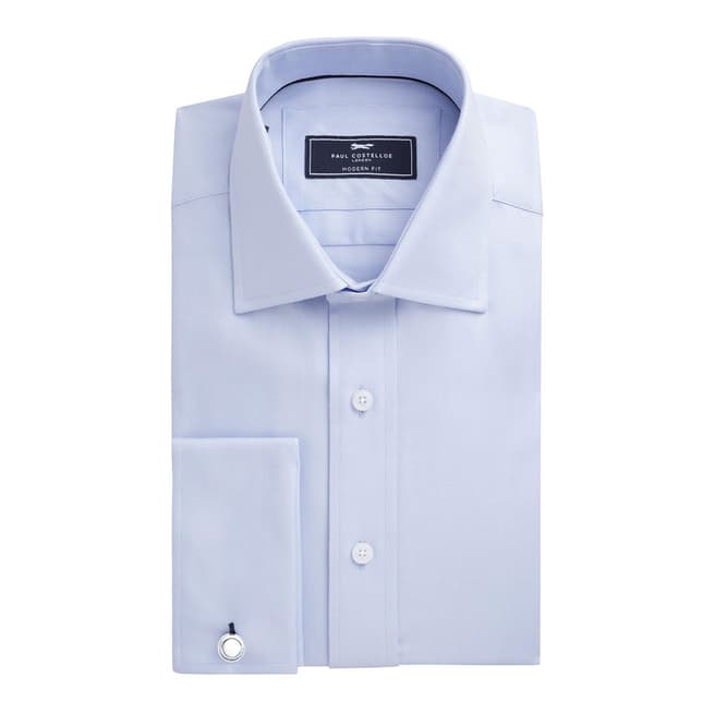 Blue Cotton Twill Shirt - BrandAlley