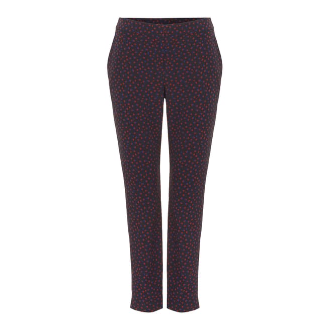 Navy Orly Spot Trousers - BrandAlley