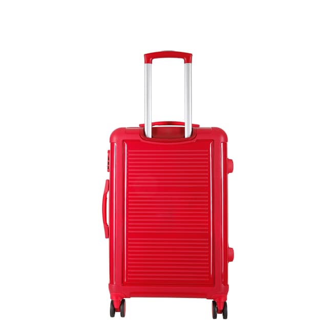 Red 8 Wheel Unbreakable Torquay Suitcase 50cm - BrandAlley