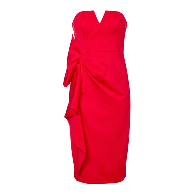Red Strapless Short Dress - BrandAlley