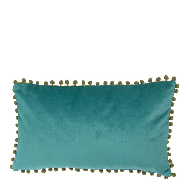 Avoriaz 30x50cm Cushion Cover, Petrol Blue/Green - BrandAlley
