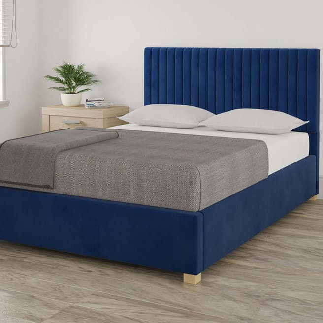 Piccadilly Plush Velvet Upholstered Ottoman Bed - Small Double (4 ...