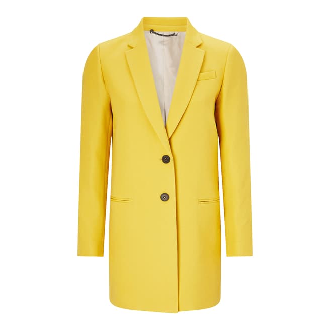 Yellow Chip Rever Compact Coat - BrandAlley