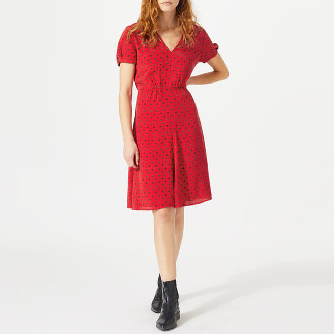 Red Spot Tea Dress - BrandAlley